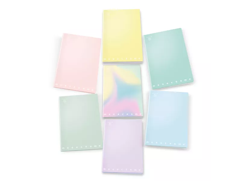 Quaderno Monocromo Pastel Pigna - A4 - Quadretti 0Q con Margini - 02298900Q (Assortiti Conf. 10)