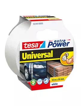 Nastro Telato Extra Power Tesa - 50 mm x 10 m - 56348-00005-05 (Bianco)