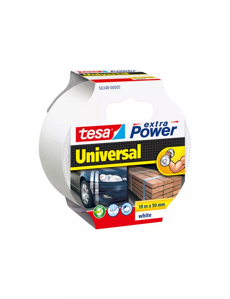 Nastro Telato Extra Power Tesa - 50 mm x 10 m - 56348-00005-05 (Bianco) Nastro Telato Extra Power Tesa - 50 mm x 10 m - 56348-00005-05 (Bianco)