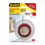 Nastro Biadesivo Extra Forte Scotch - 19 mm x 1,5 m - 7100135803 (Trasparente)