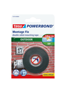 Nastro Biadesivo Outdoor Powerbond Tesa - 19 mm x 1,5 m - 55750-00002-03 (Bianco)