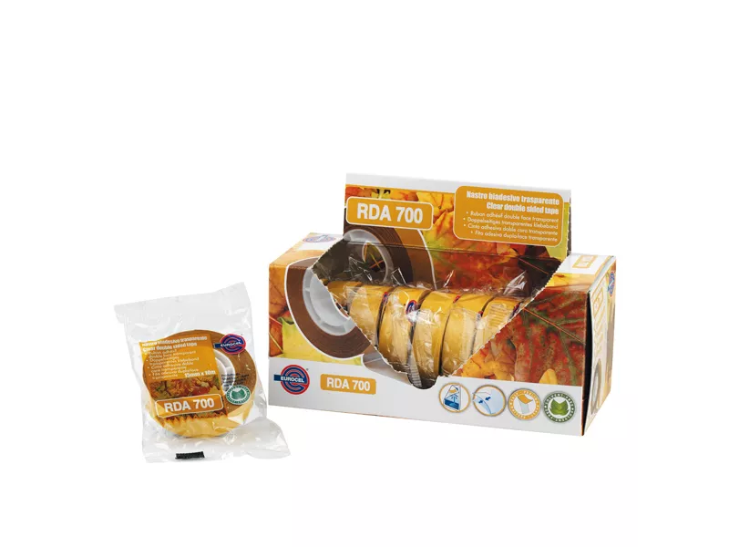 Nastro Biadesivo 700RDA Eurocel - 15 mm x 10 m - 046014147 (Trasparente Conf. 10)