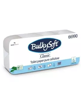 Carta Igienica Bulky Soft - 2 Veli - 160 Strappi - 66990 (Bianco Conf. 10)