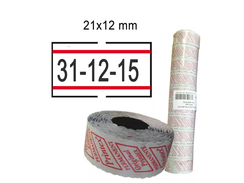Etichette per Prezzatrice Smart Printex - Removibili - 21x12 mm - 2112RBR6ST (Bianco e Rosso Conf. 10) Etichette per Prezzatrice Smart Printex - Removibili - 21x12 mm - 2112RBR6ST (Bianco e Rosso Conf. 10)