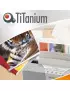 Cartelline Termiche per Rilegatura Titanium - Goffrata - 1,5 mm - CART.TERM1.5R (Trasparente e Rosso Conf. 25)