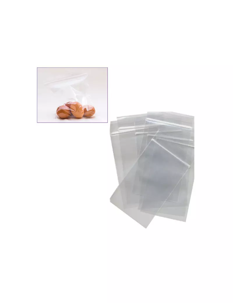 Sacchetto con Chiusura a Zip Viva - 4x6 cm - ZIP4X6 (Trasparente Conf. 100) Sacchetto con Chiusura a Zip Viva - 4x6 cm - ZIP4X6 (Trasparente Conf. 100)