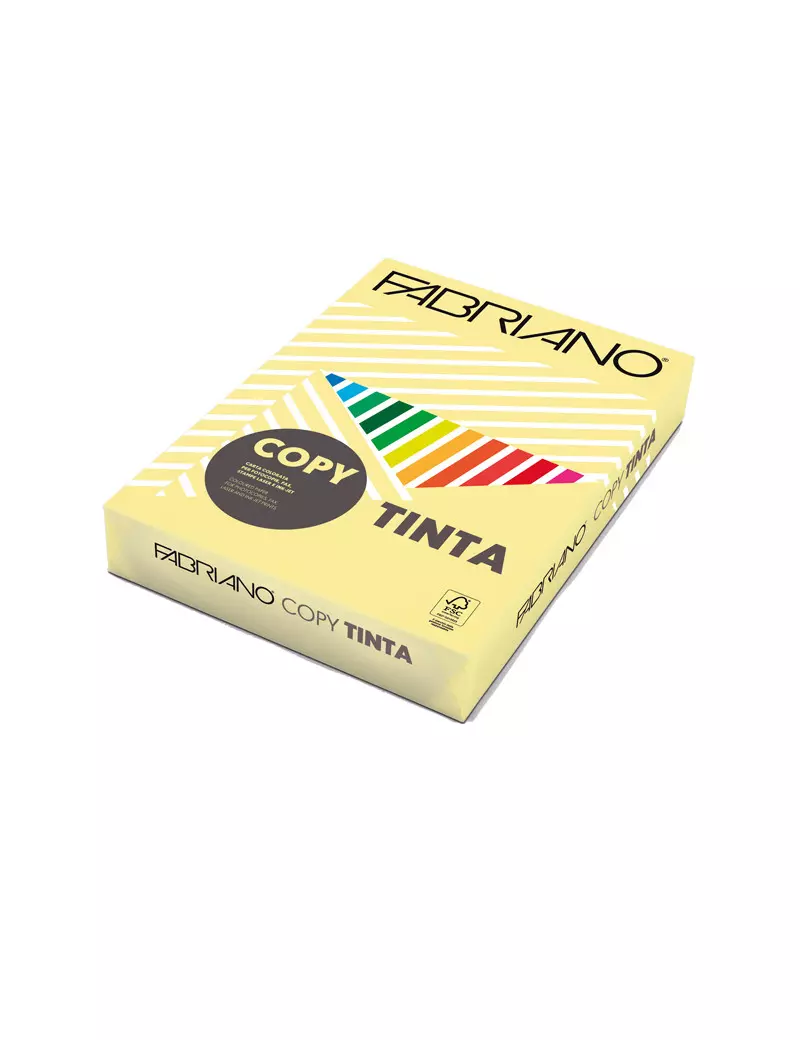Carta Colorata Copy Tinta Fabriano - A4 - 80 g - 61121297 (Banana Tenue Conf. 500)