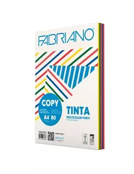 Carta Colorata Copy Tinta Fabriano - A4 - 80 g - 62621297 (Assortiti Forti Conf. 250)