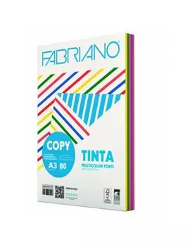 Carta Colorata Copy Tinta Fabriano - A3 - 80 g - 62629742 (Assortiti Forti Conf. 250)