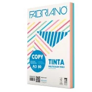 Carta Colorata Copy Tinta Fabriano - A3 - 80 g - 62529742 (Assortiti Tenui Conf. 250)