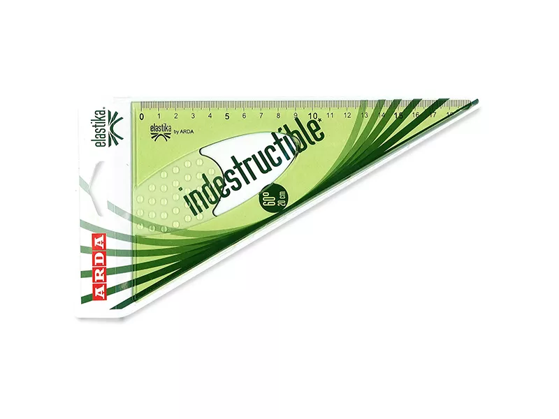 Squadra Elastika Arda - 60° - 20 cm - EL6020 (Verde Trasparente) Squadra Elastika Arda - 60° - 20 cm - EL6020 (Verde Trasparente)