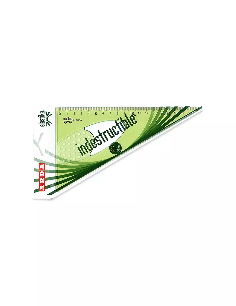 Squadra Elastika Arda - 60° - 20 cm - EL6020 (Verde Trasparente) Squadra Elastika Arda - 60° - 20 cm - EL6020 (Verde Trasparente)
