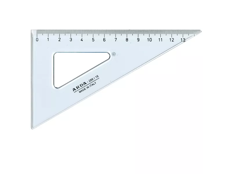 Squadra Uni Arda - 60° - 15 cm - 28815SS (Fumè Trasparente) Squadra Uni Arda - 60° - 15 cm - 28815SS (Fumè Trasparente)