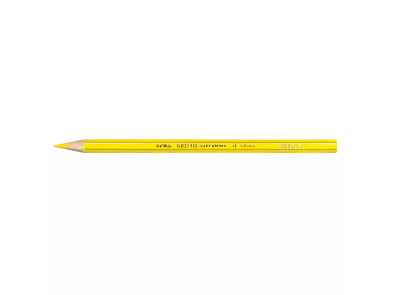Matite Colorate Supermina Giotto Fila - 3,8 mm - 23905100 (Giallo Fluo Conf. 12)