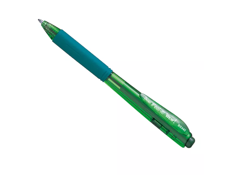 Penna a Sfera a Scatto Feel It WoW Pentel - 1 mm - BX440-DI (Verde Conf. 12)