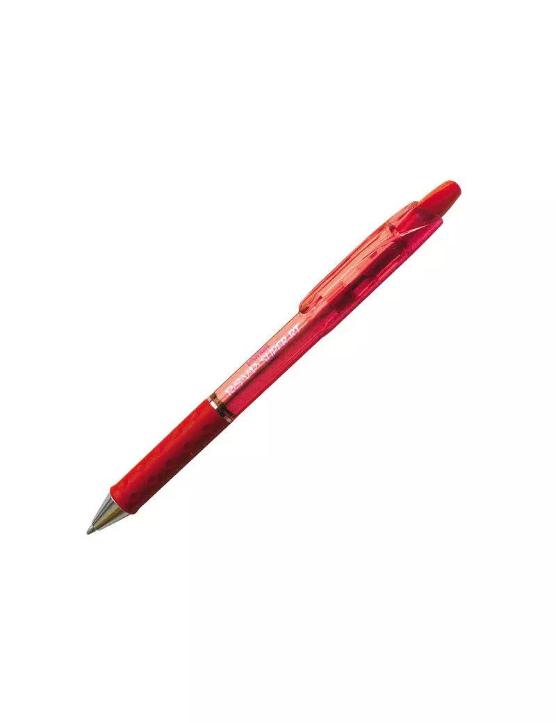 Penna a Sfera a Scatto Feel It Pentel - 1 mm - BX480-B (Rosso Conf. 12)