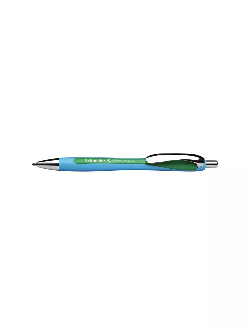 Penna a Sfera a Scatto Slider Rave XB Schneider - P132504 (Verde) Penna a Sfera a Scatto Slider Rave XB Schneider - P132504 (Verde)