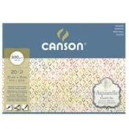 Blocco Acquarell Canson - 23x31 cm - 300 g - 20 Fogli - 400106437