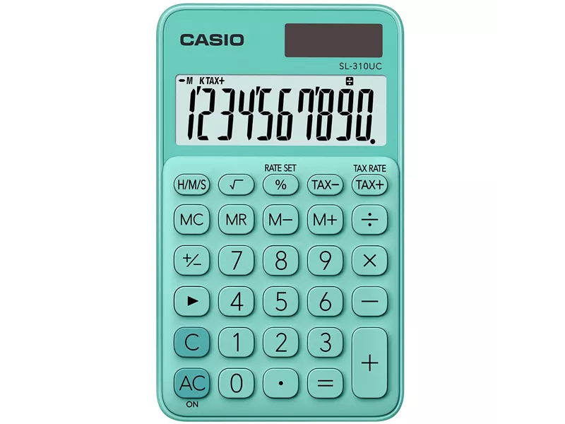 Calcolatrice Tascabile SL-310UC-GN Casio (Verde) Calcolatrice Tascabile SL-310UC-GN Casio (Verde)