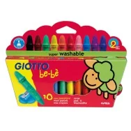 Pastelli a Cera Bebè Giotto Fila - 7,5 mm - 466800 (Assortiti Conf. 10)