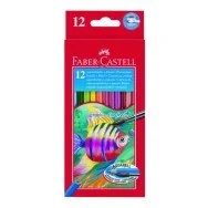 Matite Colorate Acquerellabili Faber Castell - 3,3 mm - 114413 (Assortiti Conf. 12)