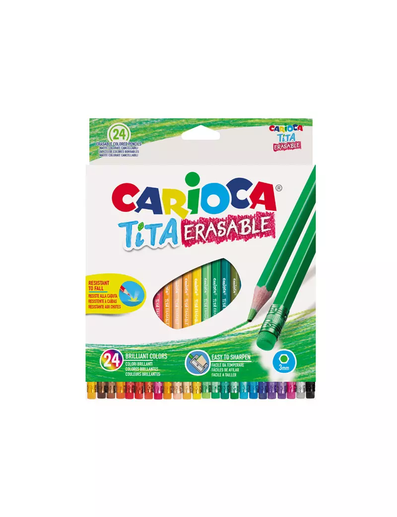 Matite Colorate Tita Carioca - 42938 (Assortiti Conf. 24) Matite Colorate Tita Carioca - 42938 (Assortiti Conf. 24)