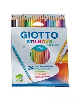 Matite Colorate Stilnovo Acquarell Giotto Fila - 3,3 mm - 255700 (Assortiti Conf. 24)