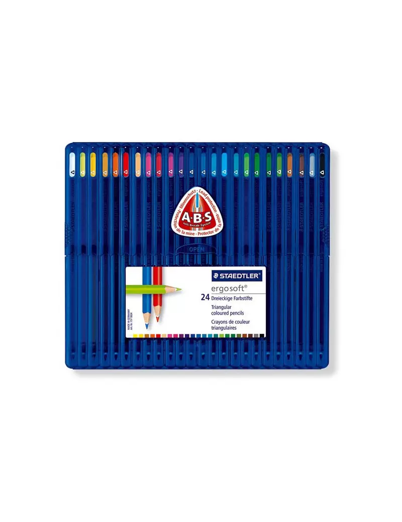 Matite Colorate Ergosoft Staedtler - 3 mm - 157 SB24 (Assortiti Conf. 12) Matite Colorate Ergosoft Staedtler - 3 mm - 157 SB24 (Assortiti Conf. 12)