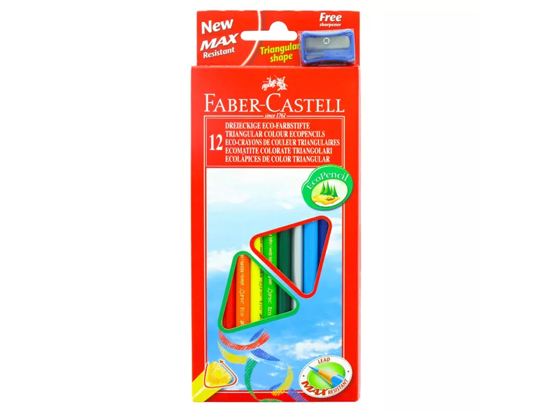 Matite Colorate Eco Faber Castell - 3 mm - 120523 (Assortiti Conf. 12)