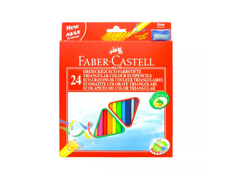 Matite Colorate Eco Faber Castell - 3 mm - 120524 (Assortiti Conf. 24)