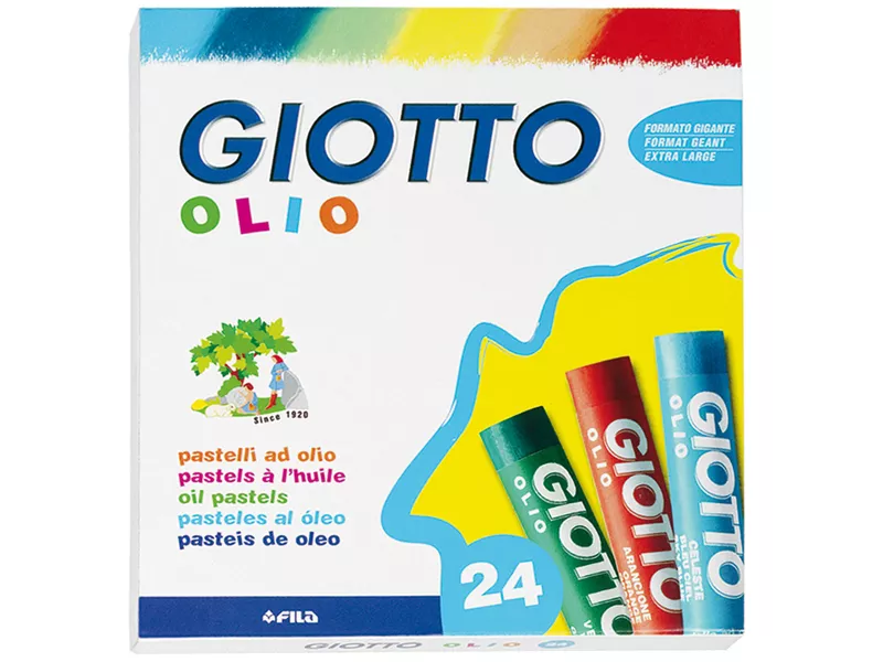 Pastelli a Olio Giotto Fila - 10 mm - 293100 (Assortiti Conf. 24) Pastelli a Olio Giotto Fila - 10 mm - 293100 (Assortiti Conf. 24)