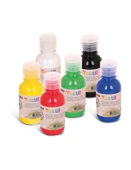 Colore ad Acqua per Tessuti Textil Primo Morocolor - 125 ml - 410TX125ASS (Assortiti Conf. 6)