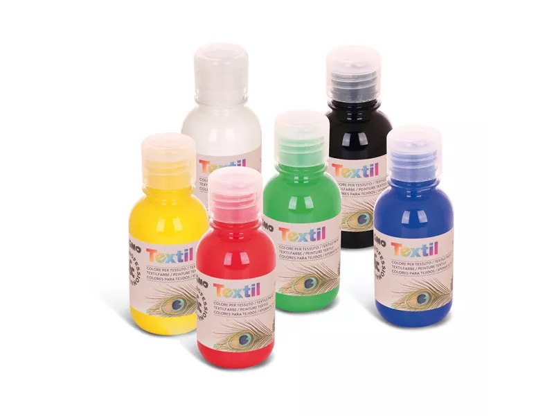 Colore ad Acqua per Tessuti Textil Primo Morocolor - 125 ml - 410TX125ASS (Assortiti Conf. 6) Colore ad Acqua per Tessuti Textil Primo Morocolor - 125 ml - 410TX125ASS (Assortiti Conf. 6)