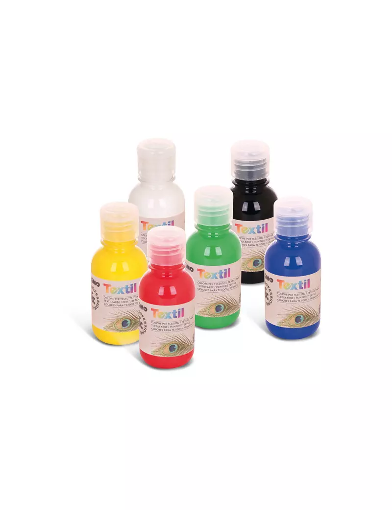 Colore ad Acqua per Tessuti Textil Primo Morocolor - 125 ml - 410TX125ASS (Assortiti Conf. 6)