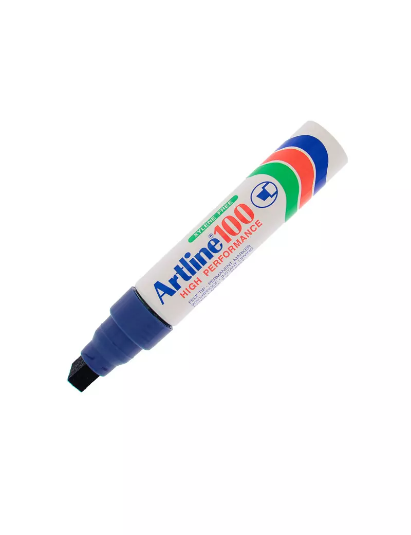Marcatore Permanente A100 Artline - Punta Scalpello - 7,5-12 mm - A100B (Blu) Marcatore Permanente A100 Artline - Punta Scalpello - 7,5-12 mm - A100B (Blu)