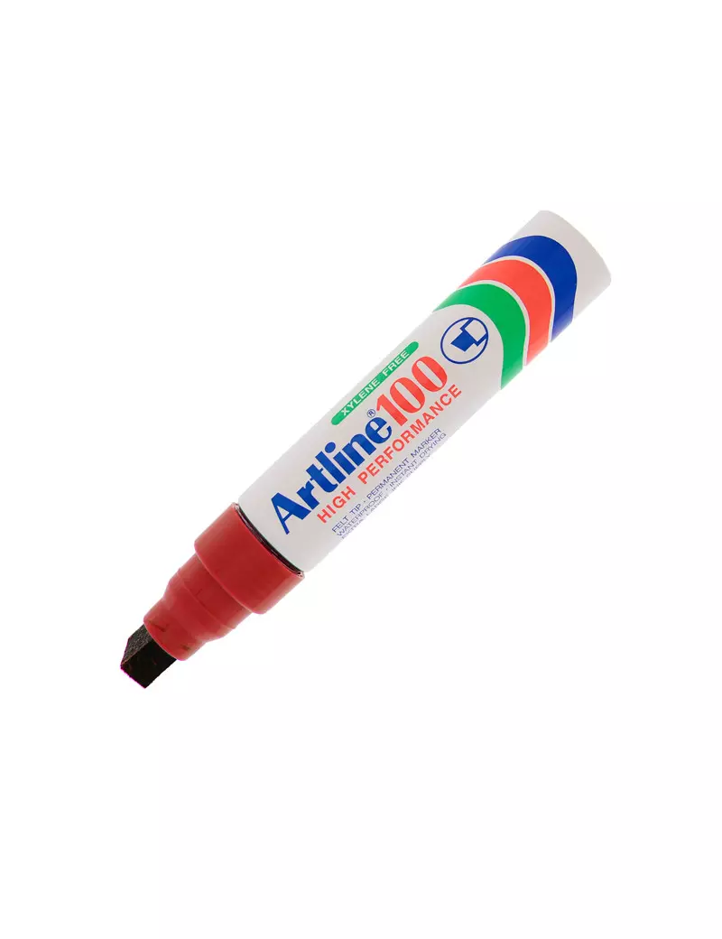 Marcatore Permanente A100 Artline - Punta Scalpello - 7,5-12 mm - A100R (Rosso) Marcatore Permanente A100 Artline - Punta Scalpello - 7,5-12 mm - A100R (Rosso)