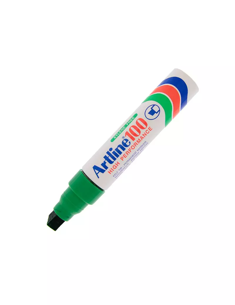 Marcatore Permanente A100 Artline - Punta Scalpello - 7,5-12 mm - A100V (Verde) Marcatore Permanente A100 Artline - Punta Scalpello - 7,5-12 mm - A100V (Verde)