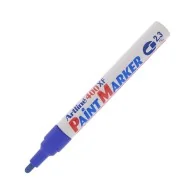 Marcatore Permanente a Vernice A400 Artline - Punta Tonda - 2,3 mm - A400B (Blu)