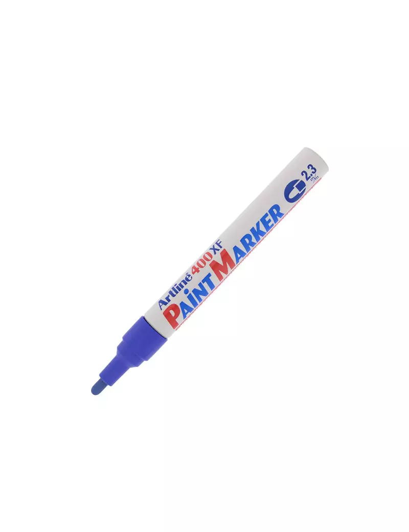 Marcatore Permanente a Vernice A400 Artline - Punta Tonda - 2,3 mm - A400B (Blu)