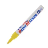 Marcatore Permanente a Vernice A400 Artline - Punta Tonda - 2,3 mm - A400G (Giallo)
