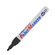 Marcatore Permanente a Vernice A400 Artline - Punta Tonda - 2,3 mm - A400N (Nero)