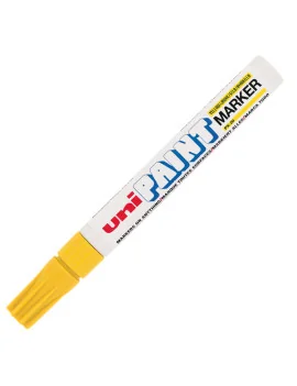 Marcatore Permanente a Vernice Paintmarker Uni-Ball - Punta Tonda - 2,2-2,8 mm - M-PX20-G (Giallo)