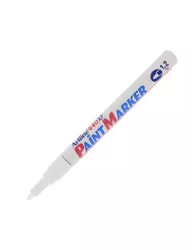 Marcatore Permanente A440 Artline - Punta Tonda - 1,2 mm - A440BI (Bianco)