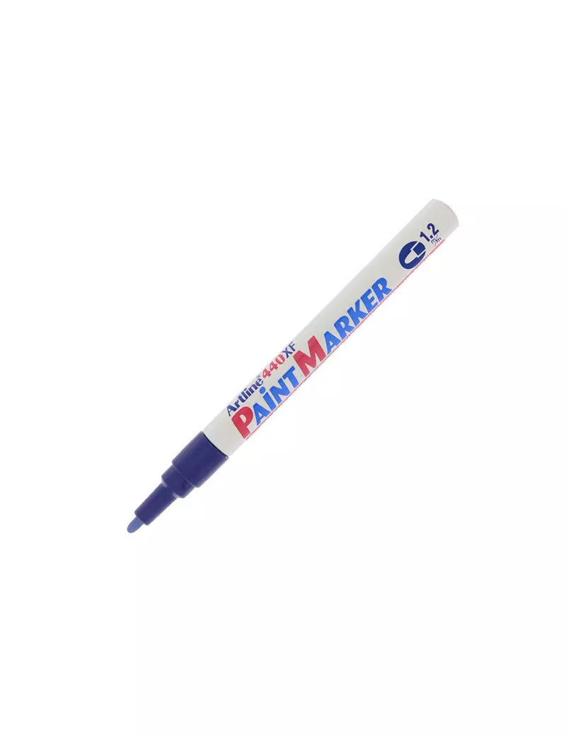 Marcatore Permanente A440 Artline - Punta Tonda - 1,2 mm - A440B (Blu)