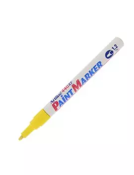 Marcatore Permanente a Vernice A440 Artline - Punta Tonda - 1,2 mm - A440G (Giallo)