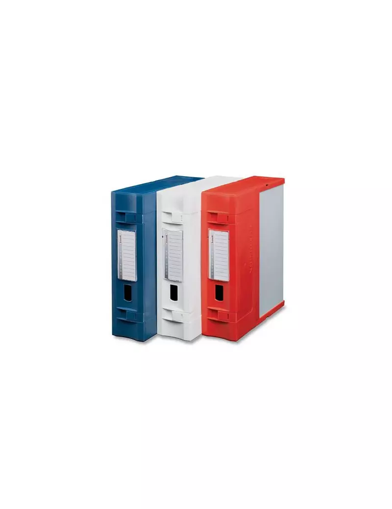 Scatola Archivio Combi Box E600 Fellowes - Dorso 9 - 29,8x36,2 cm (Rosso)