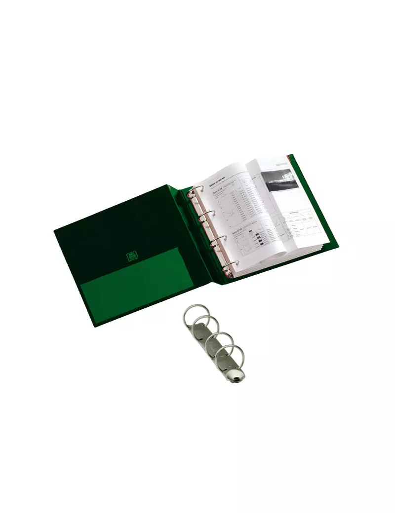 Raccoglitore Stelvio Sei Rota - A4 - 4 Anelli Tondi Ø25 mm - Dorso 3 cm - 36254405 (Verde) Raccoglitore Stelvio Sei Rota - A4 - 4 Anelli Tondi Ø25 mm - Dorso 3 cm - 36254405 (Verde)