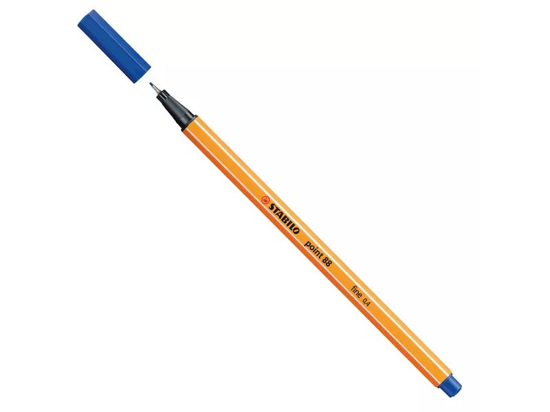 Fineliner Point 88 Stabilo - 0,4 mm - 88/41 (Blu Oltremare Conf. 10)