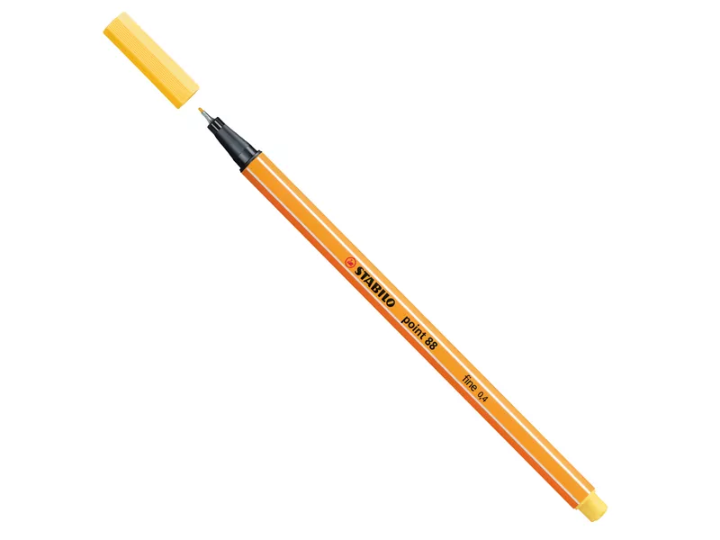 Fineliner Point 88 Stabilo - 0,4 mm - 88/44 (Giallo Conf. 10)