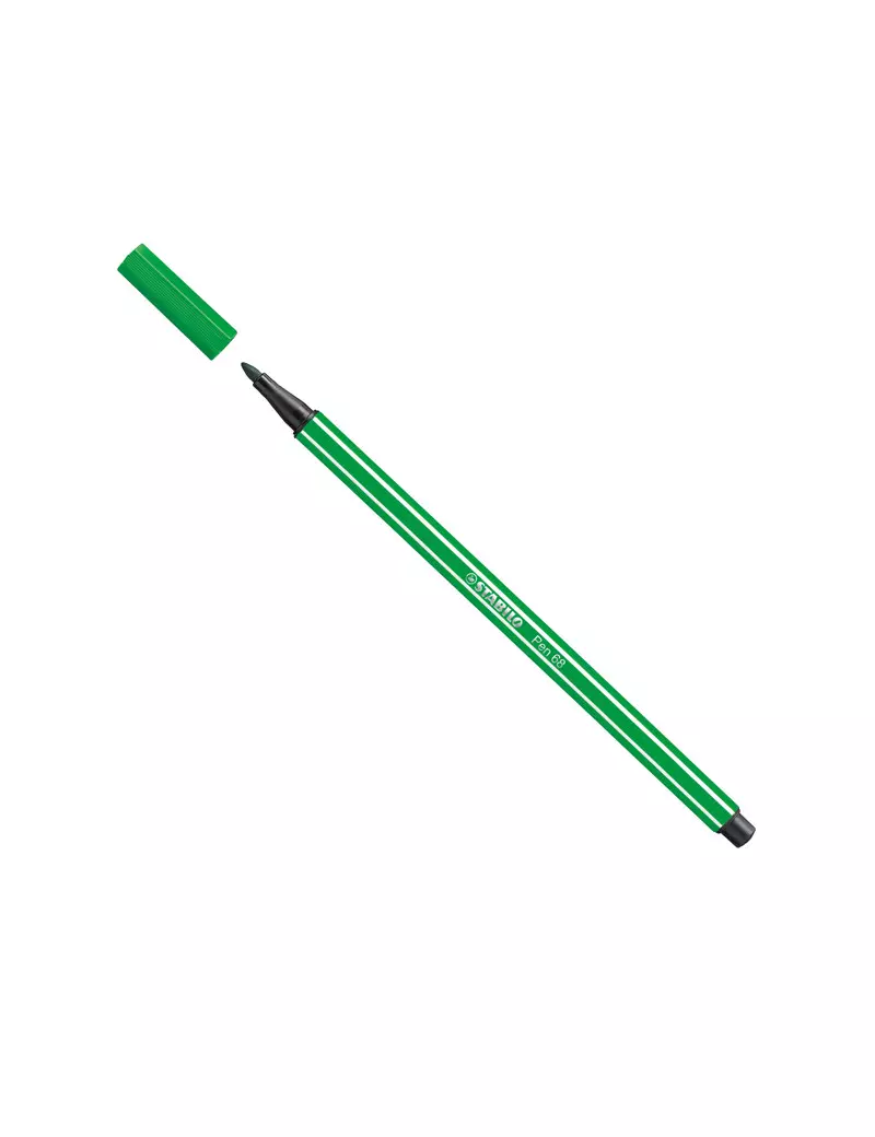 Pennarello Pen 68 Stabilo - 1 mm - 68/36 (Verde Smeraldo Conf. 10)